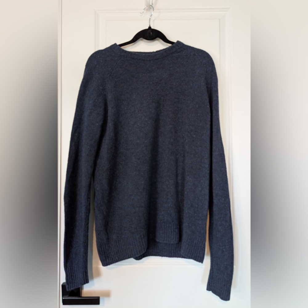 Sherpa Adventure Gear Mens Kangtega Crew Sweater Merino Wool Blue Size Large